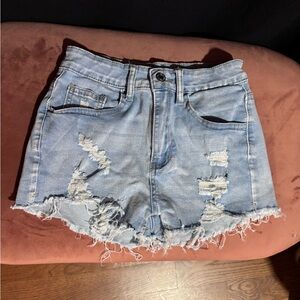 Denim shorts